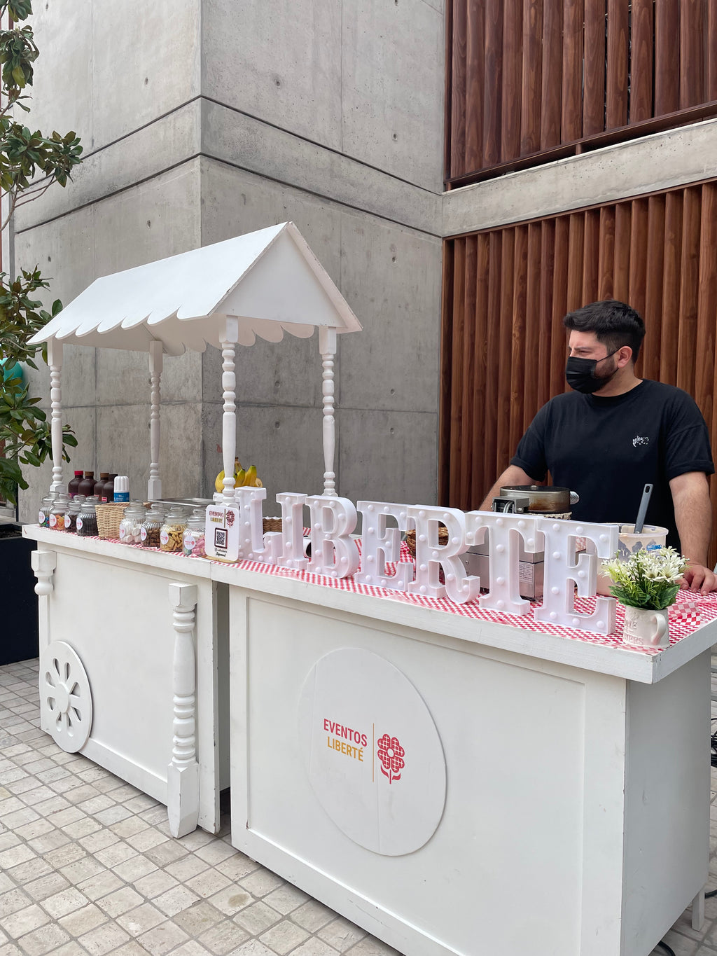 CARRITO DE MINI WAFFLES DOBLES